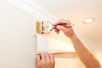 Pose de papier peint à Lamastre — revêtements muraux et toiles de verre